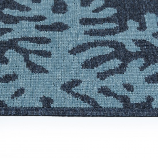 Kaleen Amalie Collection Navy LtBlue Throw Rug 1'9" x 3'