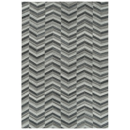 Kaleen Chaps Collection CHP01-38 Charcoal Throw Rug 2' x 3'