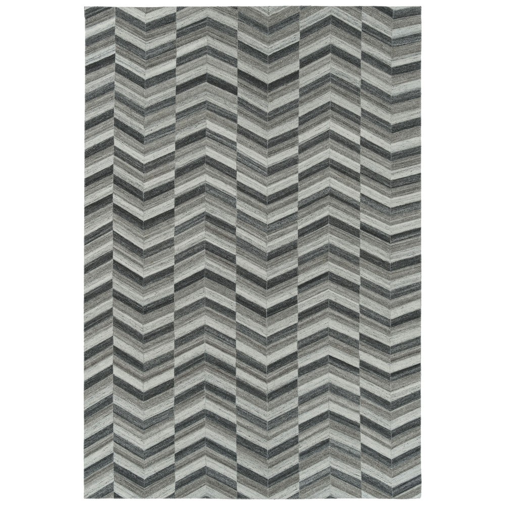 Kaleen Chaps Collection CHP01-38 Charcoal Throw Rug 2' x 3'