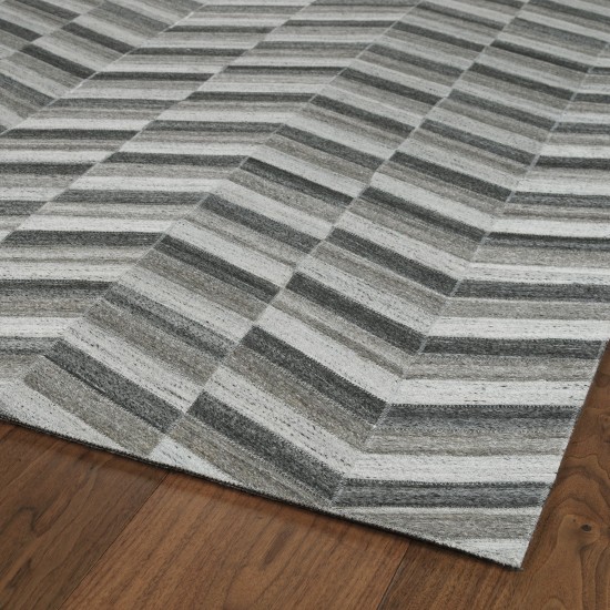 Kaleen Chaps Collection CHP01-38 Charcoal Throw Rug 2' x 3'