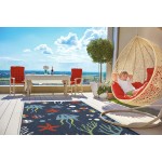 Kaleen Amalie Collection Navy LtBlue Area Rug 7'2" x 10'5"