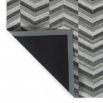 Kaleen Chaps Collection CHP01-38 Charcoal Throw Rug 2' x 3'