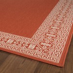 Kaleen Amalie Collection AML06-32 Tangerine Throw Rug 1'9" x 3'