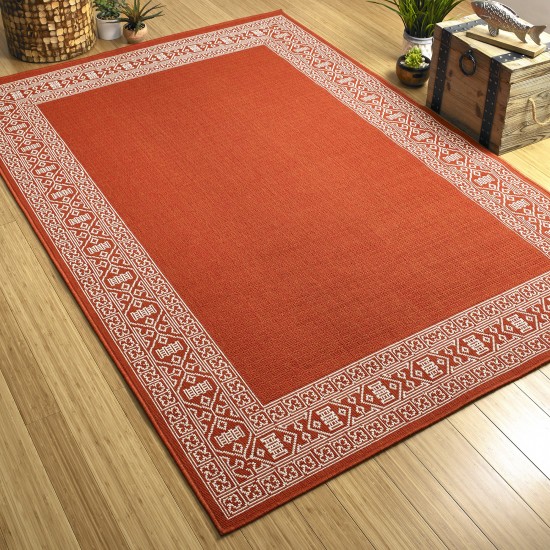 Kaleen Amalie Collection AML06-32 Tangerine Throw Rug 1'9" x 3'