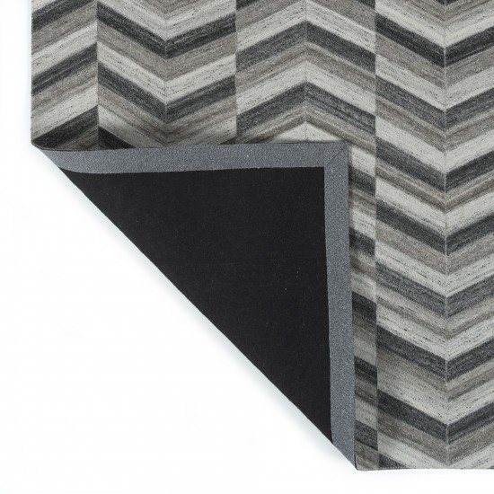 Kaleen Chaps Collection CHP01-38 Charcoal Area Rug 8' x 10'