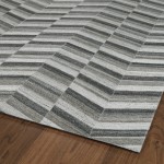 Kaleen Chaps Collection CHP01-38 Charcoal Area Rug 9' x 12'