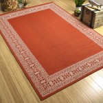 Kaleen Amalie Collection AML06-32 Tangerine Throw Rug 2'5" x 3'9"