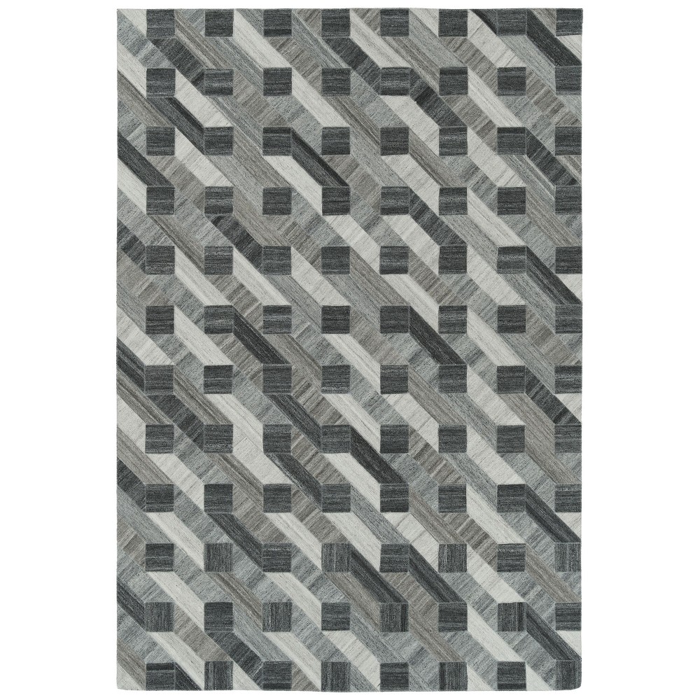 Kaleen Chaps Collection CHP02-38 Charcoal Throw Rug 2' x 3'