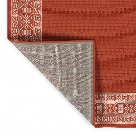 Kaleen Amalie Collection AML06-32 Tangerine Area Rug 3'6" x 5'6"