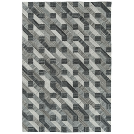 Kaleen Chaps Collection CHP02-38 Charcoal Area Rug 4' x 6'