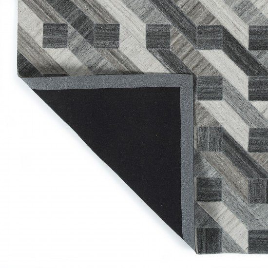 Kaleen Chaps Collection CHP02-38 Charcoal Area Rug 5' x 7'9"