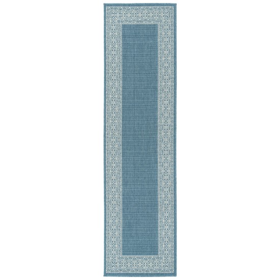 Kaleen Amalie Collection AML06-79 Light Blue Runner 2'2" x 8'