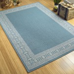 Kaleen Amalie Collection AML06-79 Light Blue Area Rug 5' x 7'6"