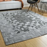 Kaleen Chaps Collection CHP04-75 Grey Area Rug 5' x 7'9"