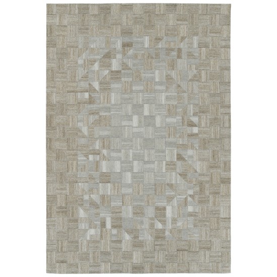 Kaleen Chaps Collection Light Beige Throw Rug 2' x 3'