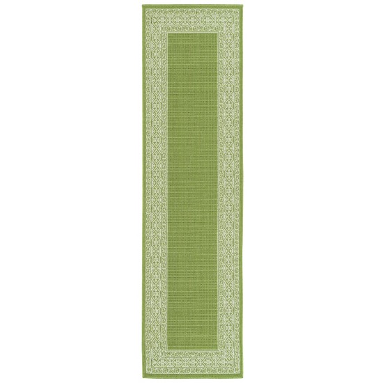 Kaleen Amalie Collection AML06-96 Lime Green Throw Rug 1'9" x 3'