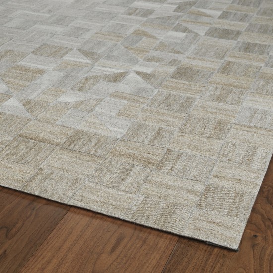 Kaleen Chaps Collection Light Beige Throw Rug 2' x 3'