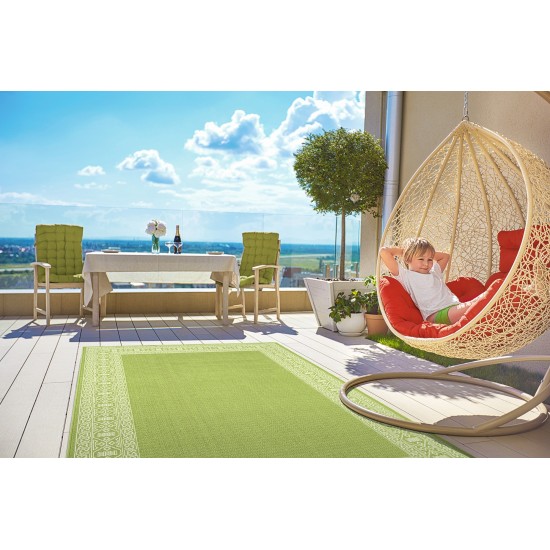 Kaleen Amalie Collection AML06-96 Lime Green Throw Rug 1'9" x 3'