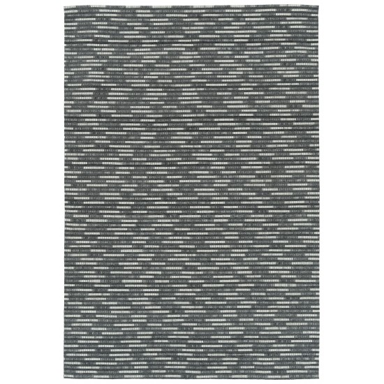 Kaleen Chaps Collection CHP06-38 Charcoal Throw Rug 2' x 3'