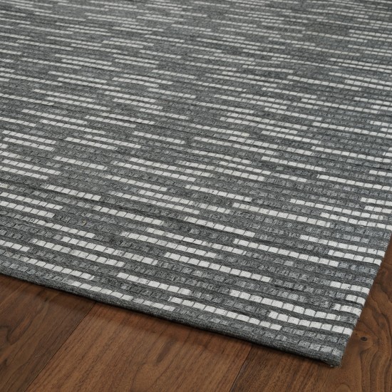 Kaleen Chaps Collection CHP06-38 Charcoal Area Rug 4' x 6'