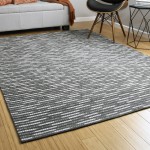 Kaleen Chaps Collection CHP06-38 Charcoal Area Rug 5' x 7'9"