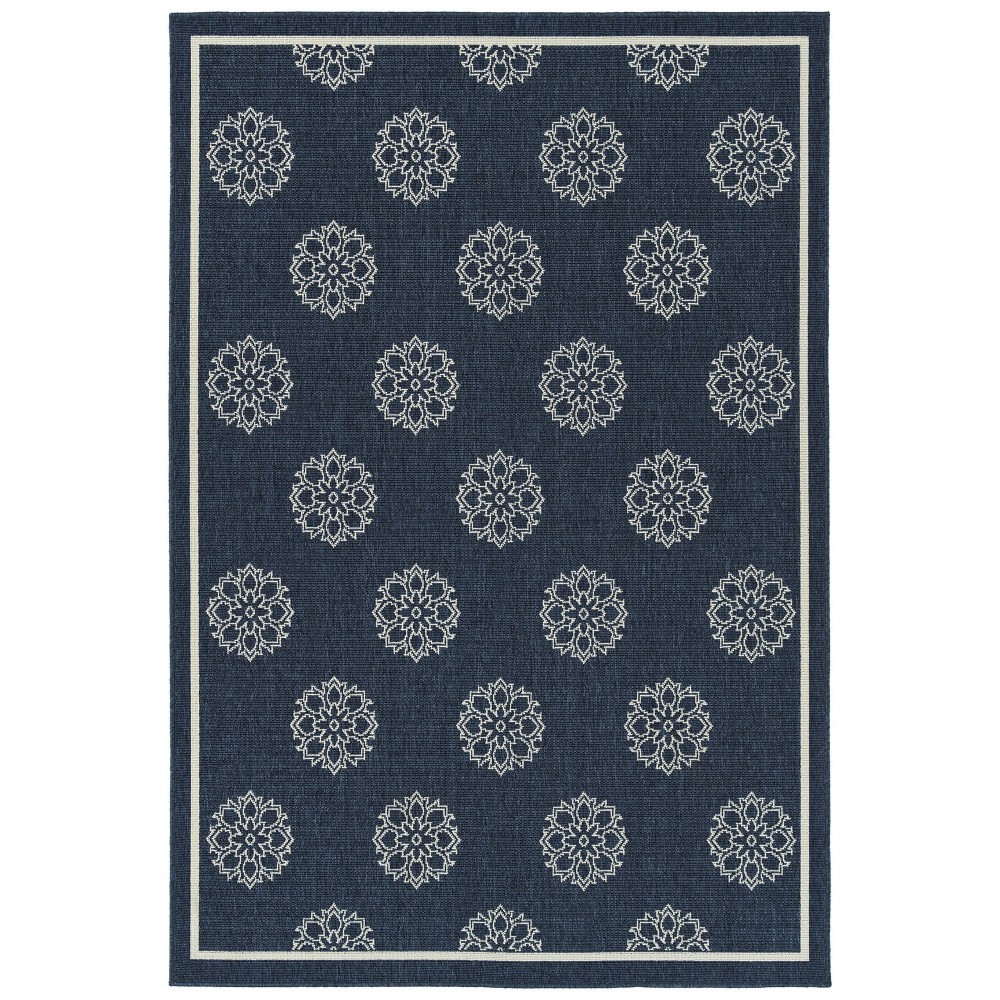 Kaleen Amalie Collection AML07-22 Navy Throw Rug 1'9" x 3'