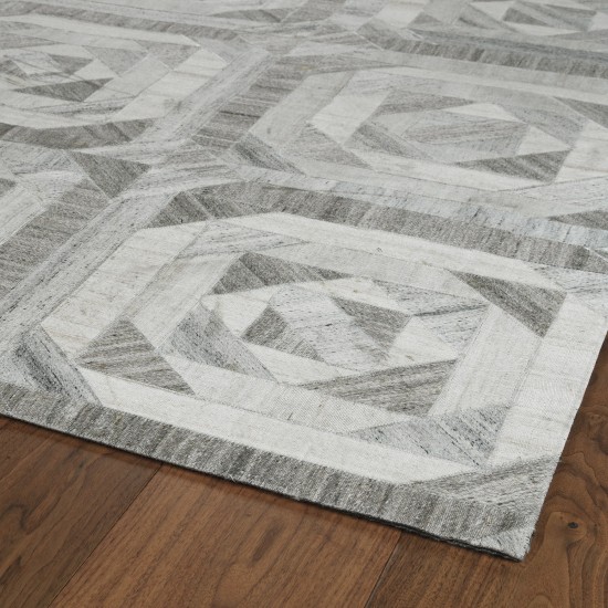 Kaleen Chaps Collection Light Taupe Throw Rug 2' x 3'