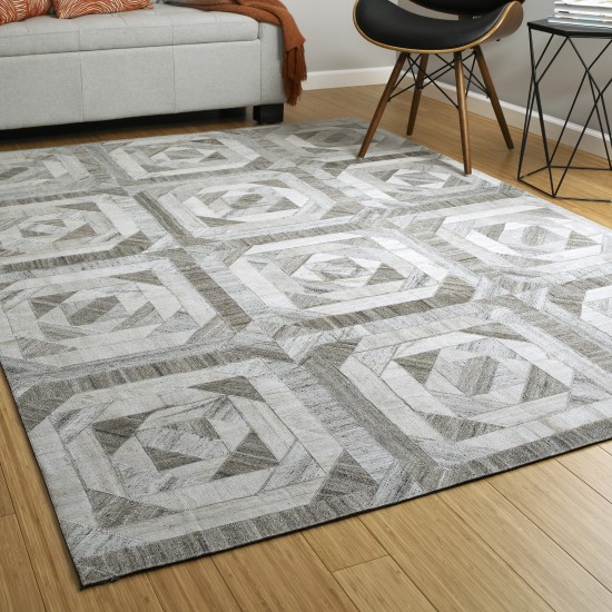 Kaleen Chaps Collection Light Taupe Area Rug 4' x 6'