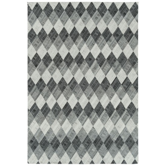 Kaleen Chaps Collection CHP08-38 Charcoal Throw Rug 2' x 3'