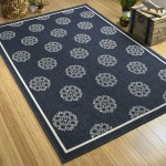Kaleen Amalie Collection AML07-22 Navy Area Rug 5' x 7'6"