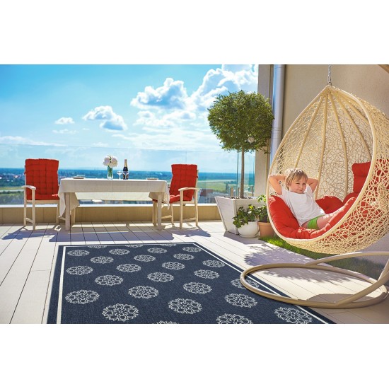 Kaleen Amalie Collection AML07-22 Navy Area Rug 5' x 7'6"