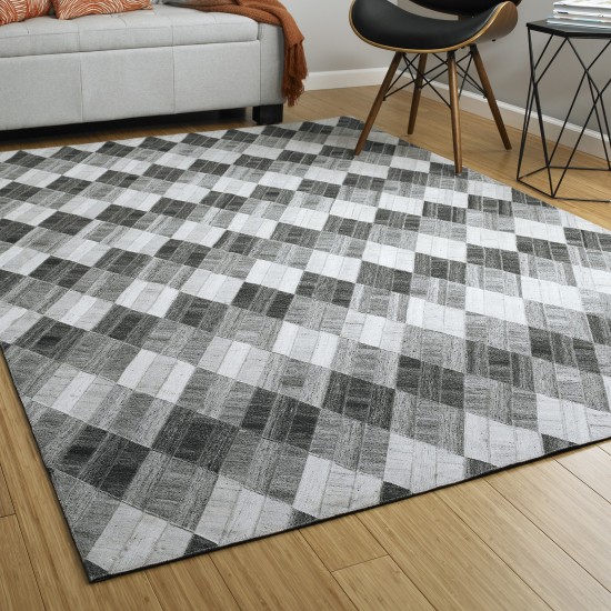 Kaleen Chaps Collection CHP08-38 Charcoal Area Rug 4' x 6'