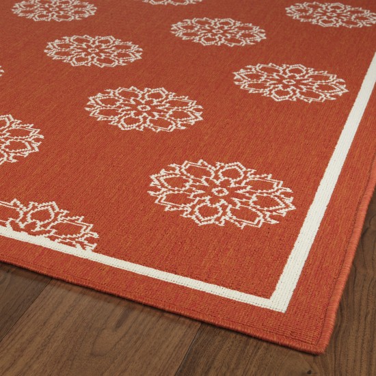 Kaleen Amalie Collection AML07-32 Tangerine Throw Rug 1'9" x 3'