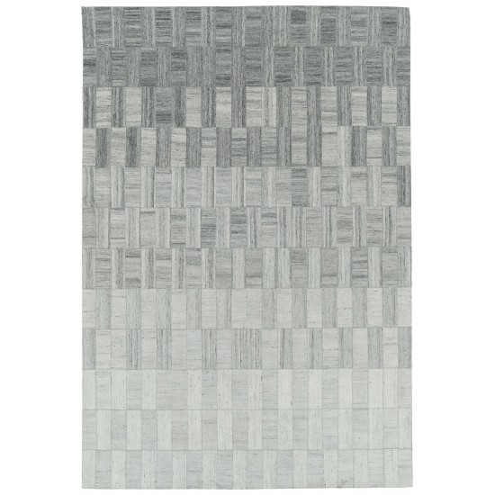 Kaleen Chaps Collection Light Silver Throw Rug 2' x 3'