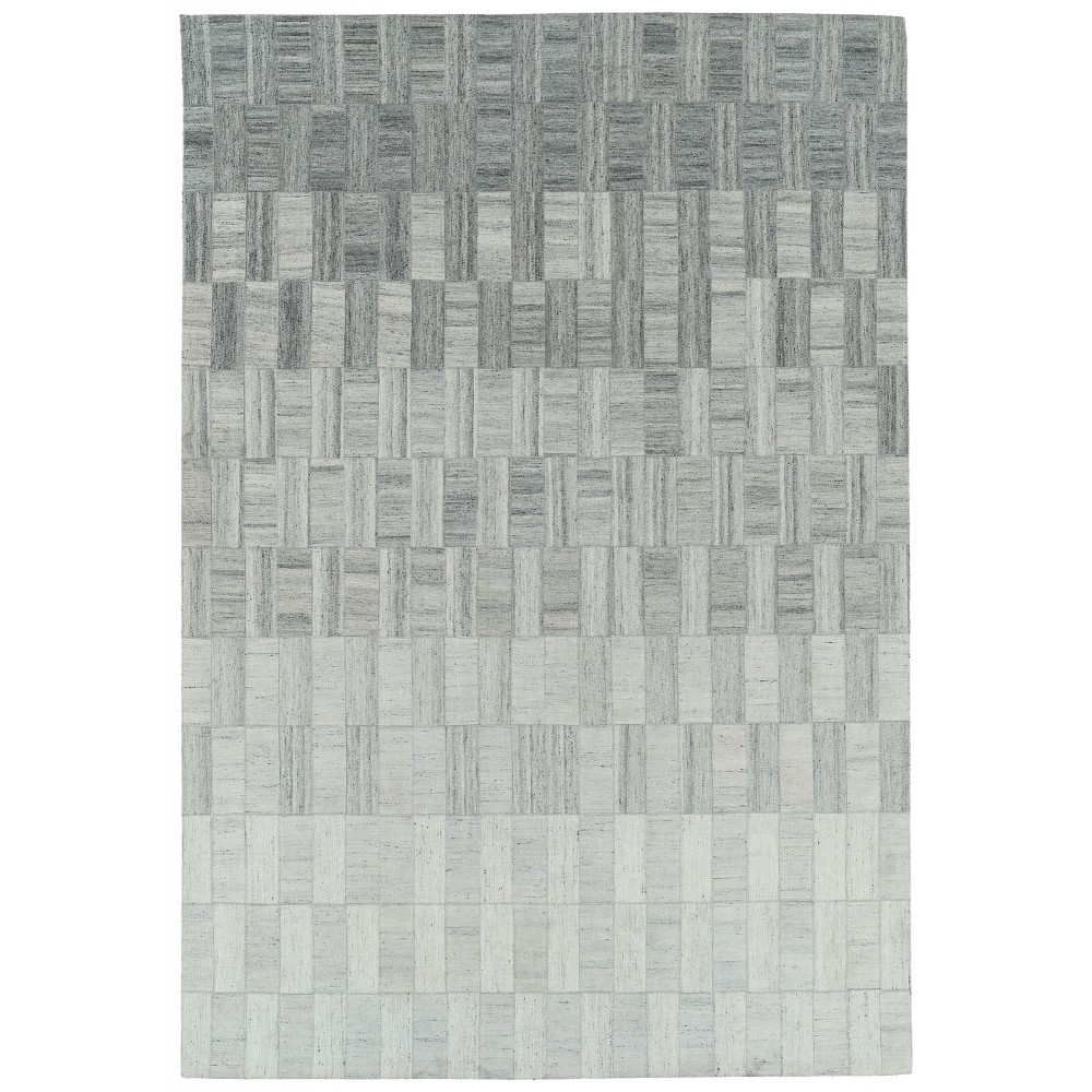 Kaleen Chaps Collection Light Silver Throw Rug 2' x 3'