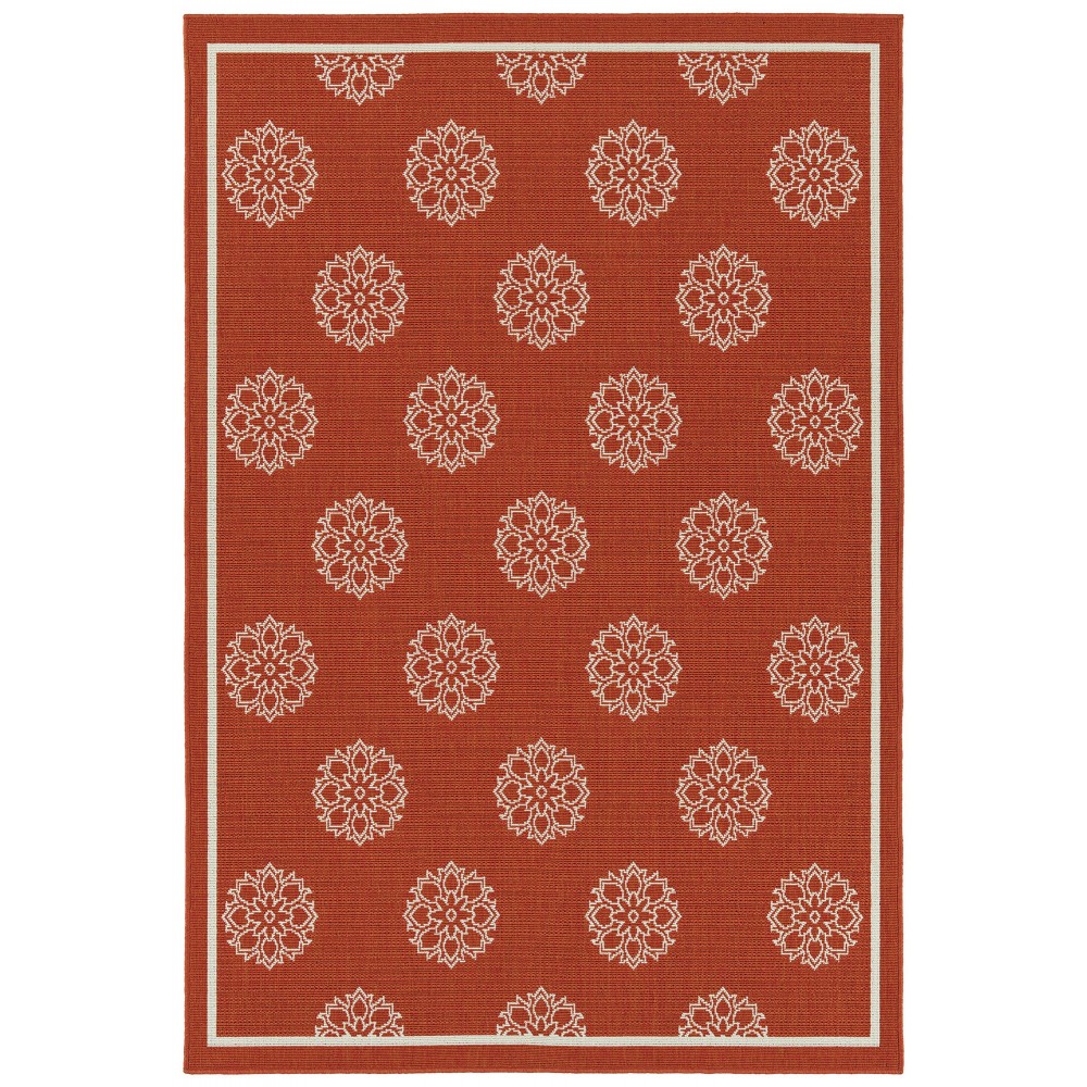 Kaleen Amalie Collection AML07-32 Tangerine Throw Rug 2'5" x 3'9"