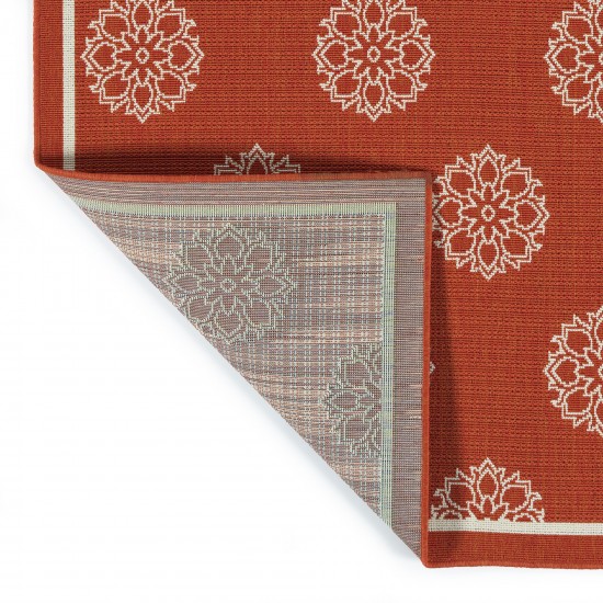 Kaleen Amalie Collection AML07-32 Tangerine Area Rug 3'6" x 5'6"