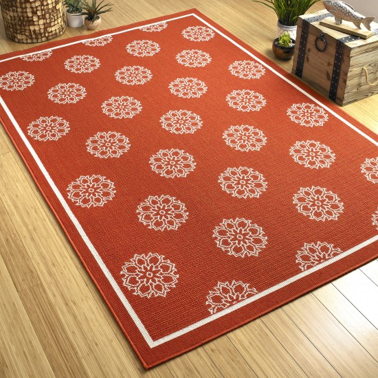 Kaleen Amalie Collection AML07-32 Tangerine Area Rug 3'6" x 5'6"