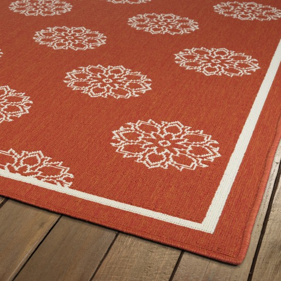 Kaleen Amalie Collection AML07-32 Tangerine Area Rug 3'6" x 5'6"
