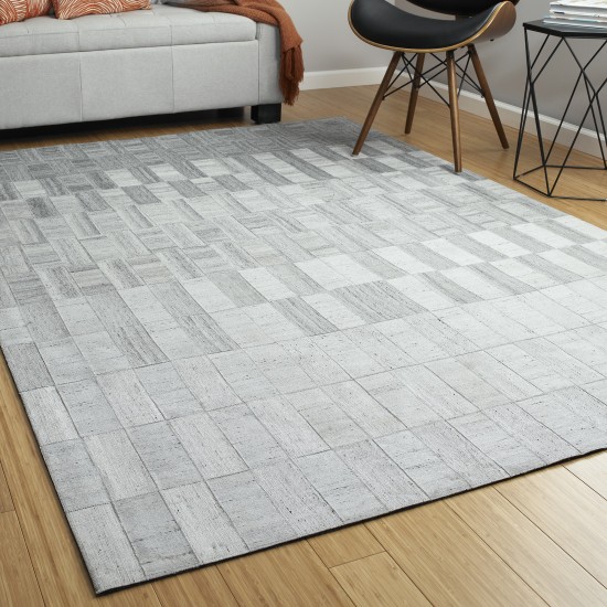 Kaleen Chaps Collection Light Silver Area Rug 9' x 12'