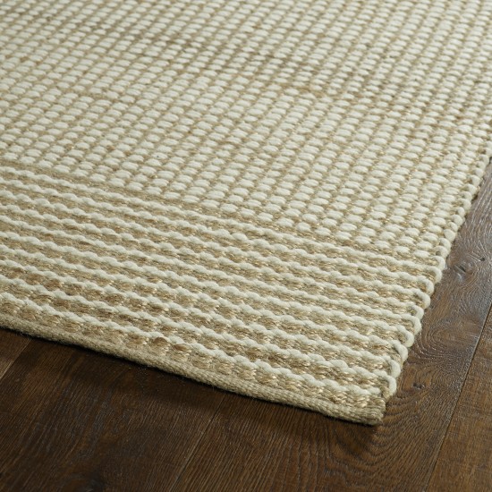 Kaleen Colinas Collection Ivory Khaki Throw Rug 21" x 34"