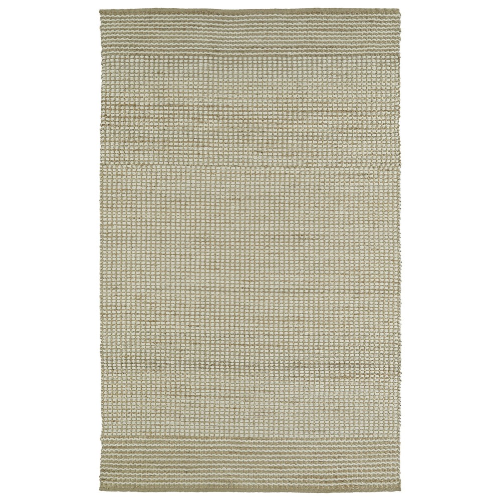 Kaleen Colinas Collection Ivory Khaki Throw Rug 3' x 5'