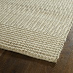 Kaleen Colinas Collection Ivory Khaki Throw Rug 3' x 5'