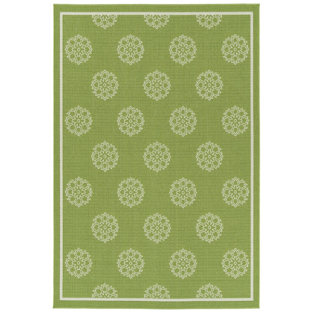 Kaleen Amalie Collection AML07-96 Lime Green Throw Rug 1'9" x 3'