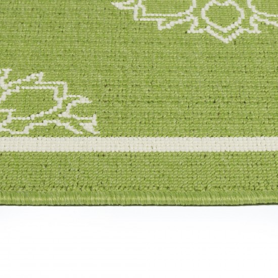 Kaleen Amalie Collection AML07-96 Lime Green Throw Rug 1'9" x 3'