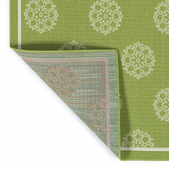 Kaleen Amalie Collection AML07-96 Lime Green Throw Rug 1'9" x 3'