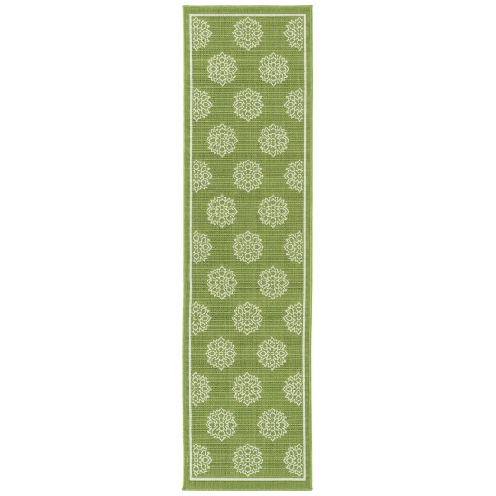 Kaleen Amalie Collection AML07-96 Lime Green Throw Rug 1'9" x 3'