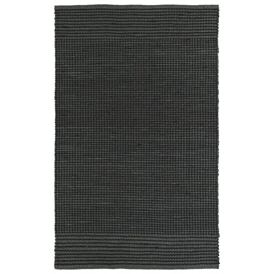 Kaleen Colinas Collection Dark Charcoal Throw Rug 3' x 5'