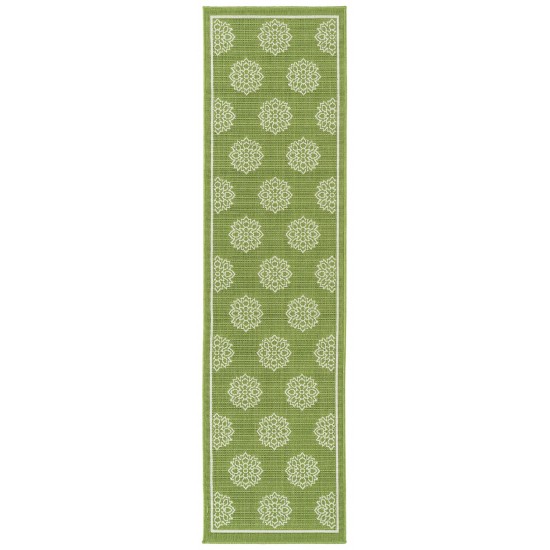 Kaleen Amalie Collection AML07-96 Lime Green Runner 2'2" x 8'