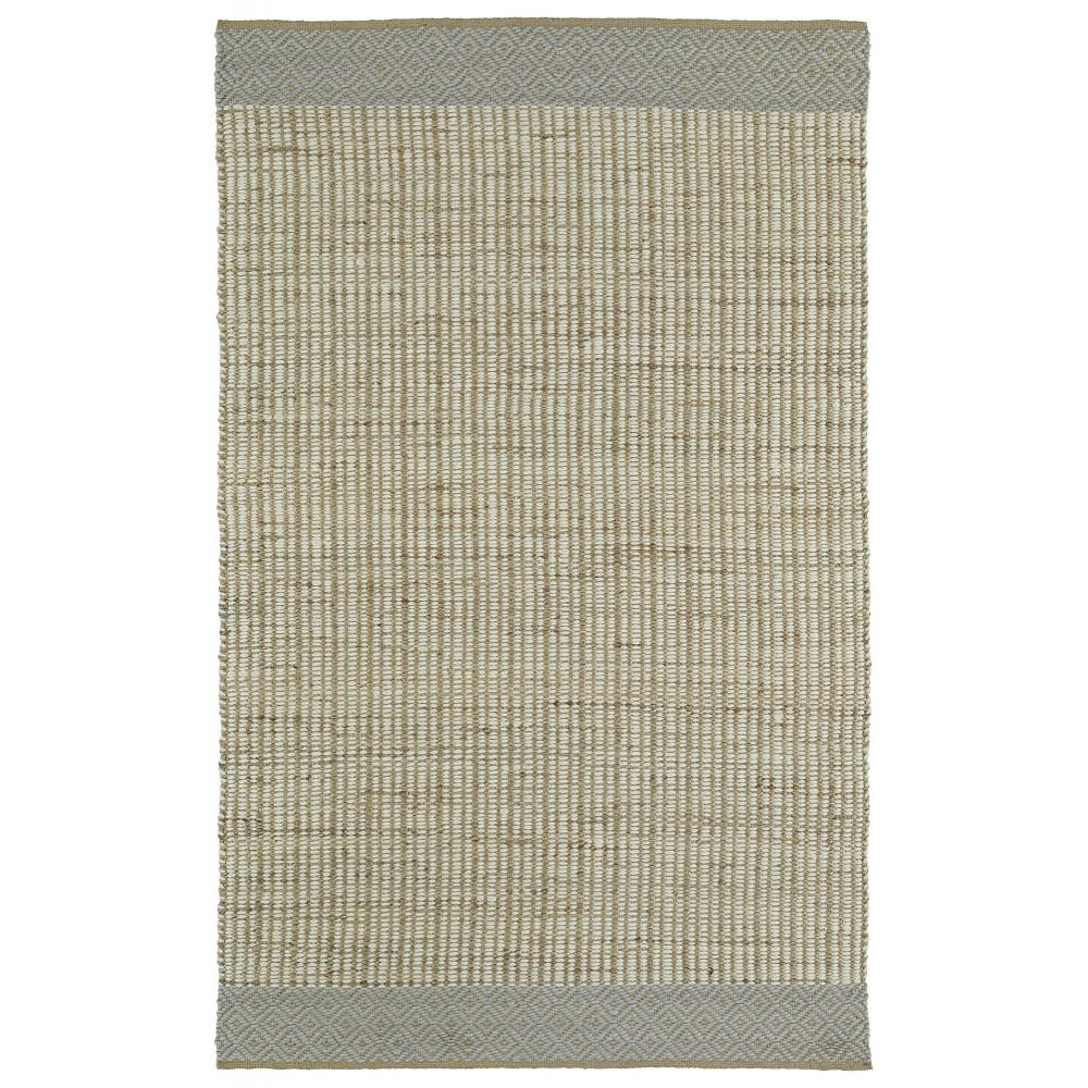 Kaleen Colinas Collection Ivory LtBlue Area Rug 5' x 7'6"